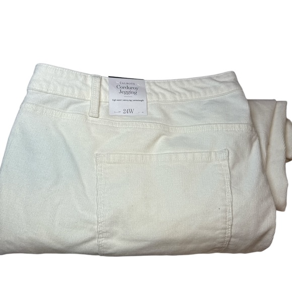 Talbots Women’s CORDUROY JEGGINGS - SOLIDS size 24W Ivory Brand New - Picture 4 of 6